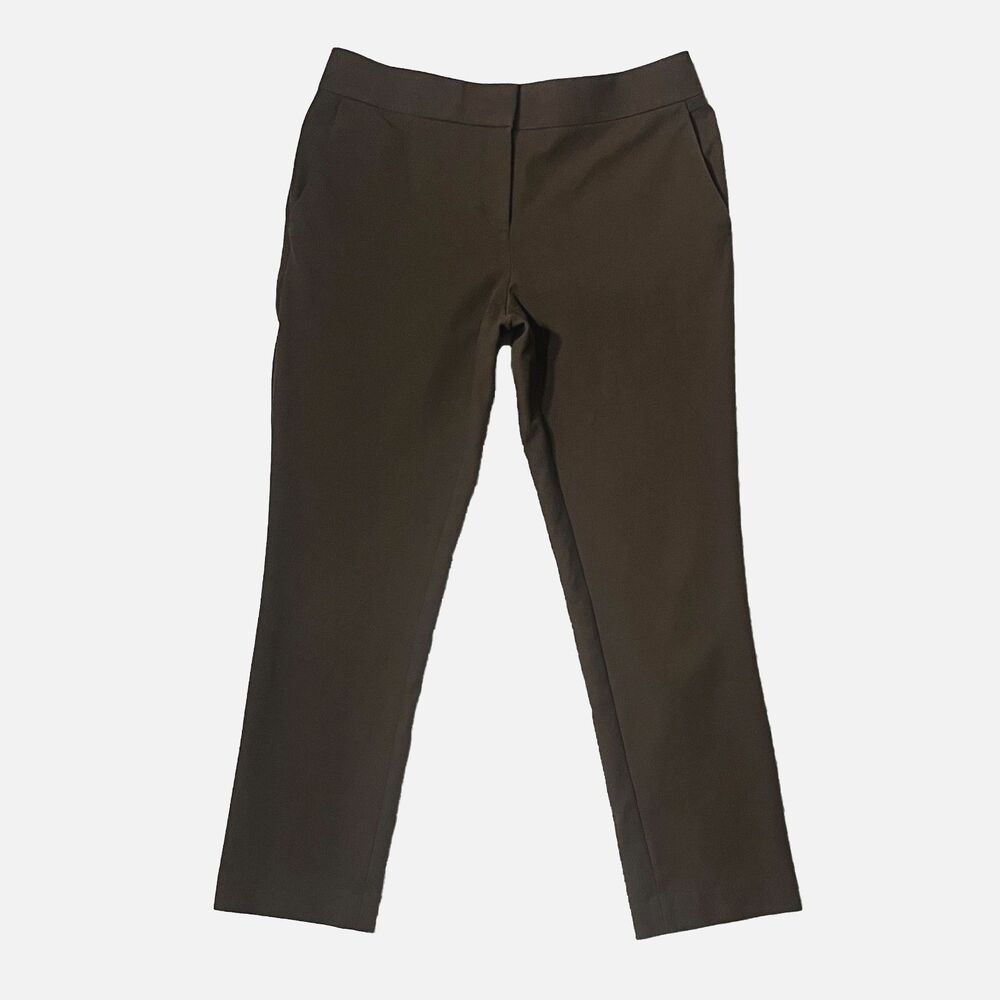 Ann Taylor Devin Fit Slim Tailored Ankle in Olive